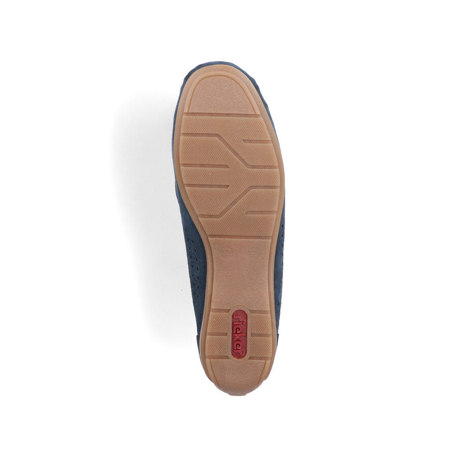 scarpe slip-on blu da donna rieker 40253-14