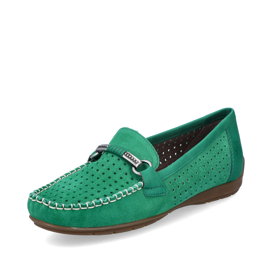 scarpe slip-on verdi da donna rieker 40253-54