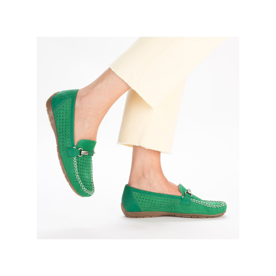 scarpe slip-on verdi da donna rieker 40253-54