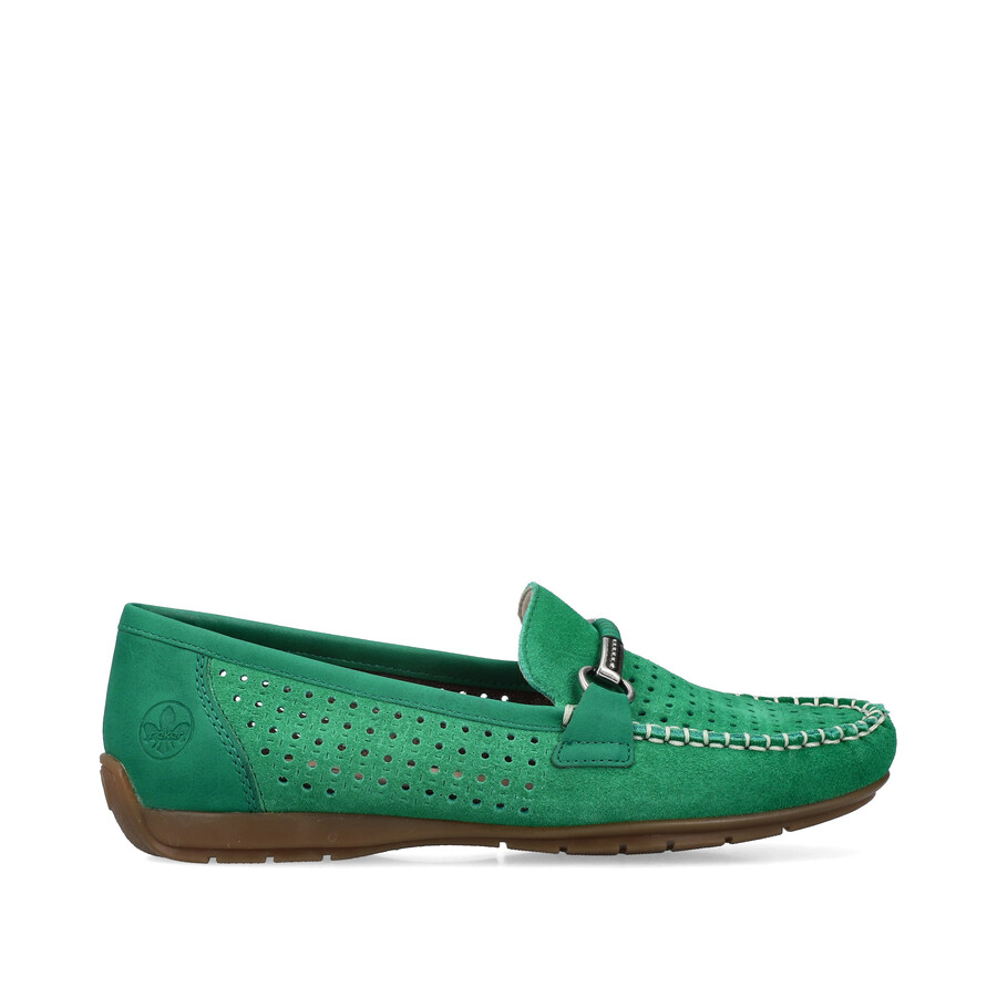 scarpe slip-on verdi da donna rieker 40253-54