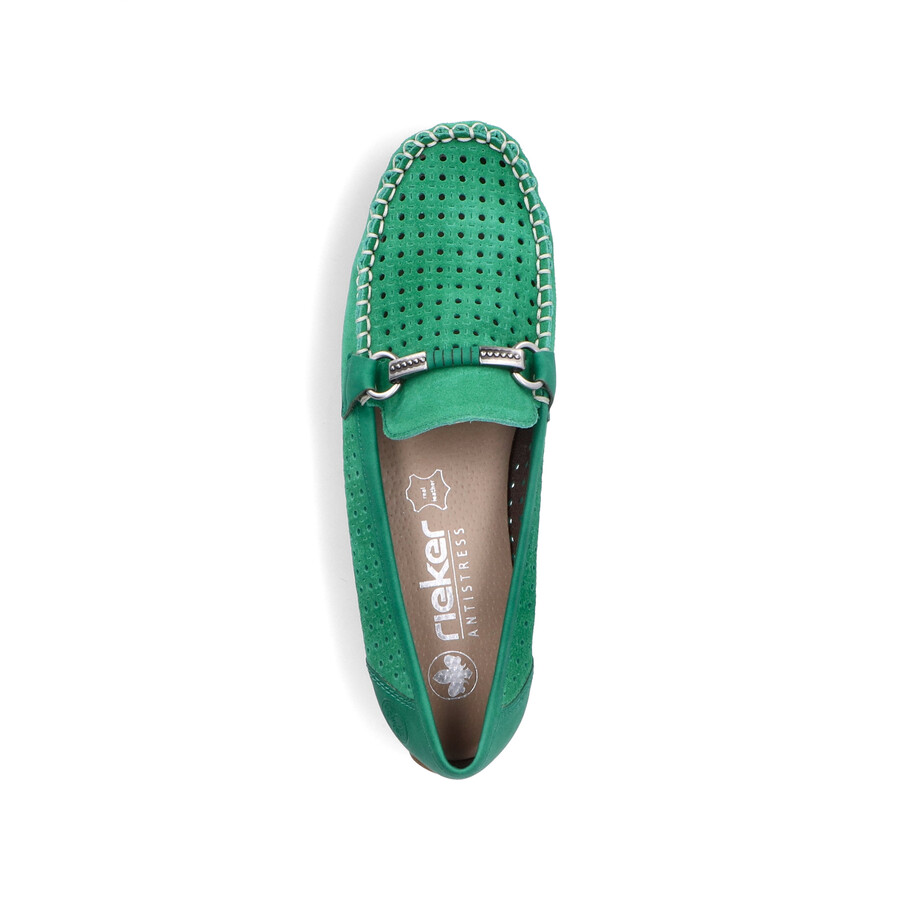 scarpe slip-on verdi da donna rieker 40253-54