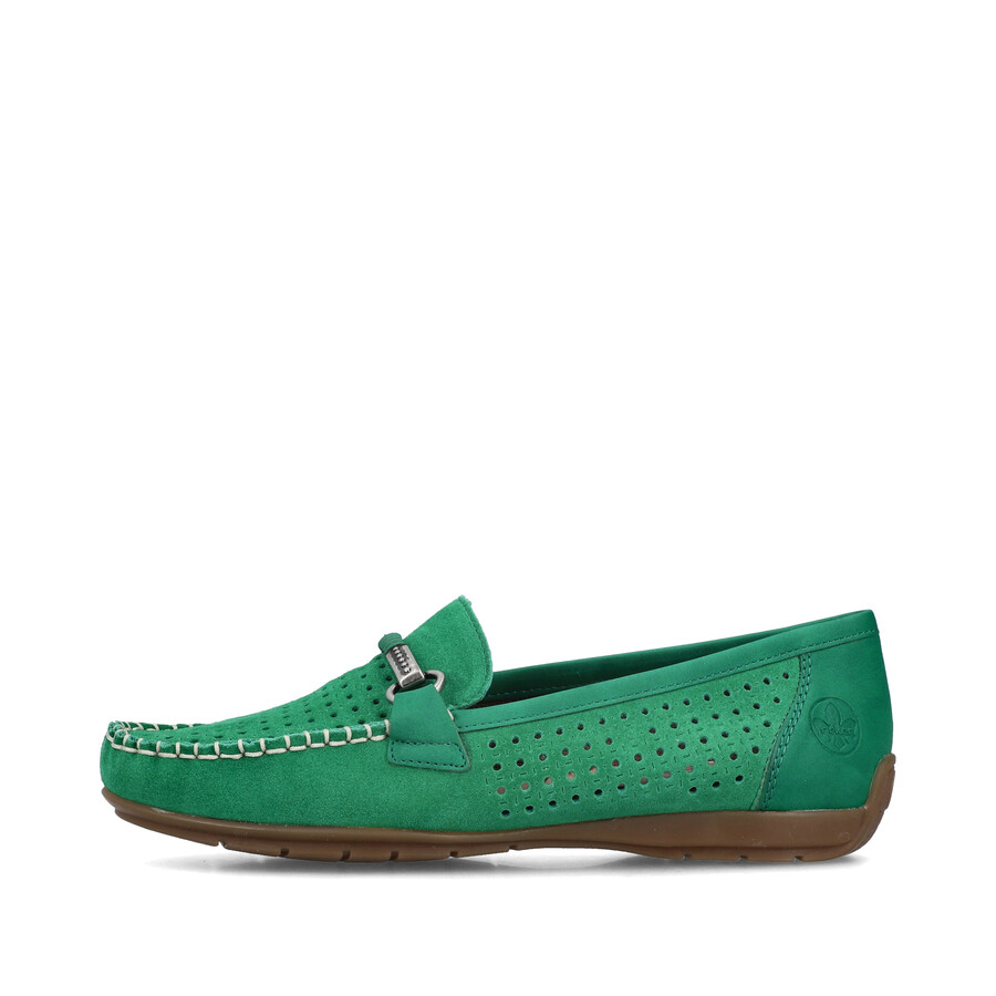 scarpe slip-on verdi da donna rieker 40253-54