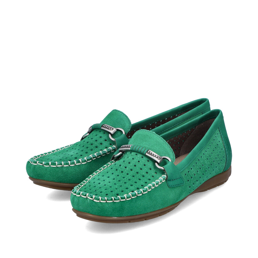 scarpe slip-on verdi da donna rieker 40253-54