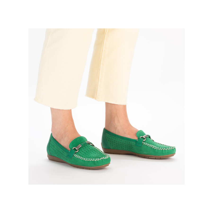 scarpe slip-on verdi da donna rieker 40253-54