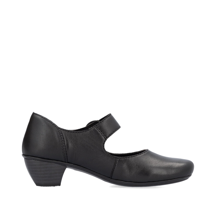 scarpe nere con chiusura a strappo per donna rieker 41756-00
