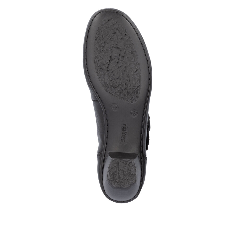 scarpe nere con chiusura a strappo per donna rieker 41756-00