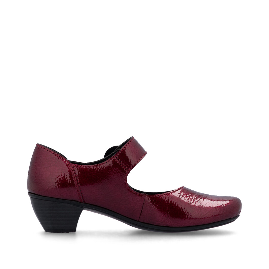 scarpe rosse con velcro per donna rieker 41756-33