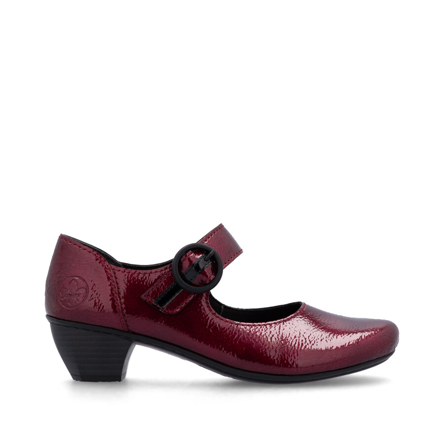 scarpe rosse con velcro per donna rieker 41756-33