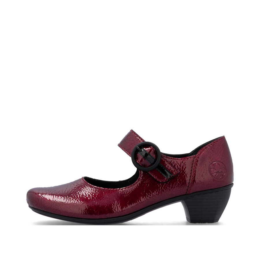 scarpe rosse con velcro per donna rieker 41756-33