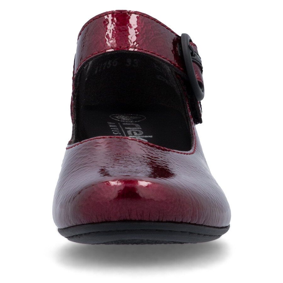 scarpe rosse con velcro per donna rieker 41756-33