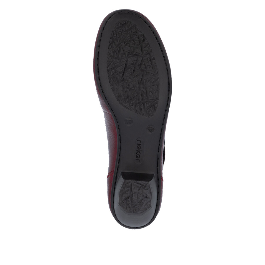 scarpe rosse con velcro per donna rieker 41756-33