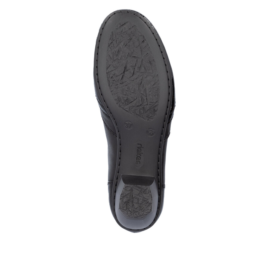 scarpe nere con cerniera per donna rieker 41757-00