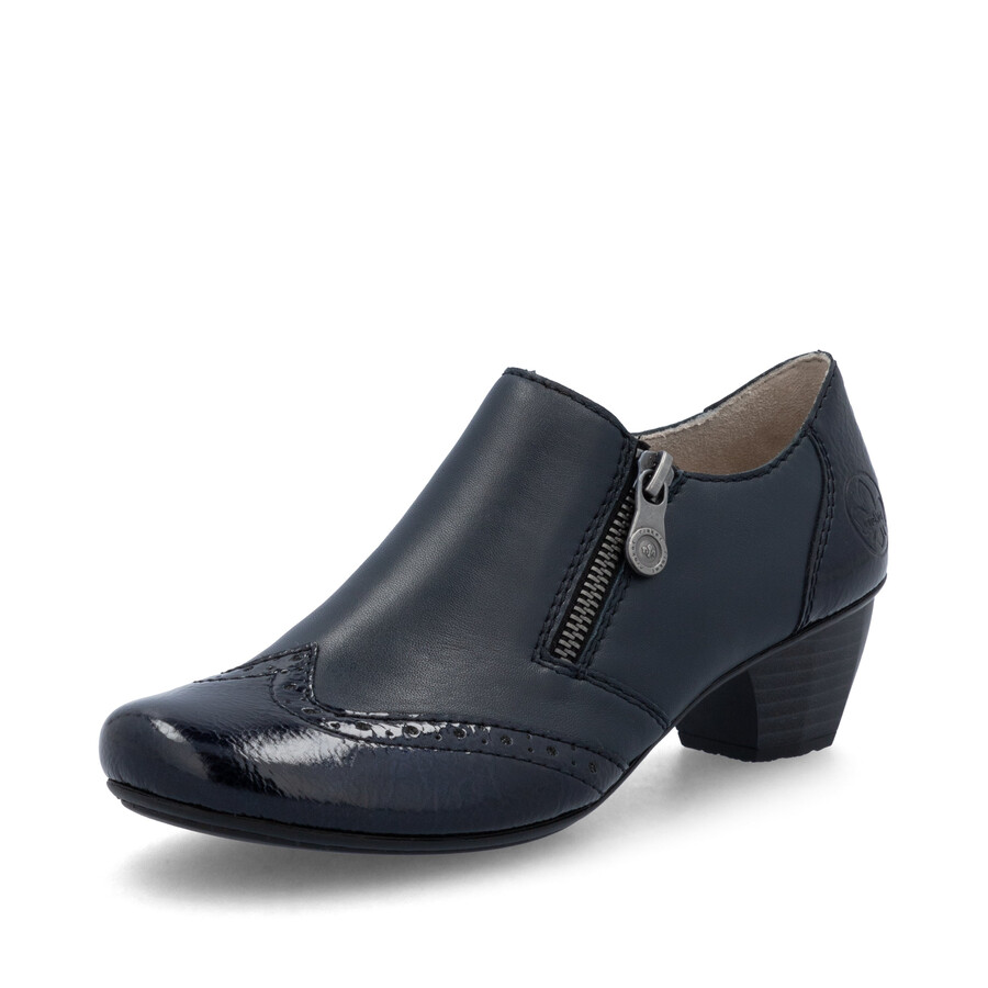 scarpe con cerniera blu da donna rieker 41757-15