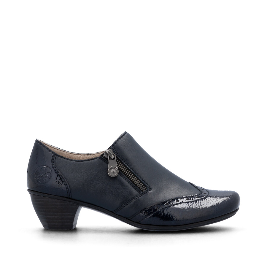 scarpe con cerniera blu da donna rieker 41757-15