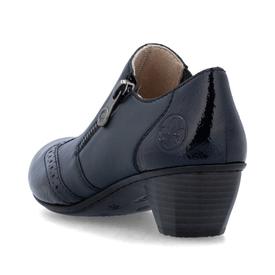 scarpe con cerniera blu da donna rieker 41757-15