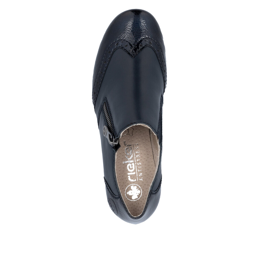 scarpe con cerniera blu da donna rieker 41757-15