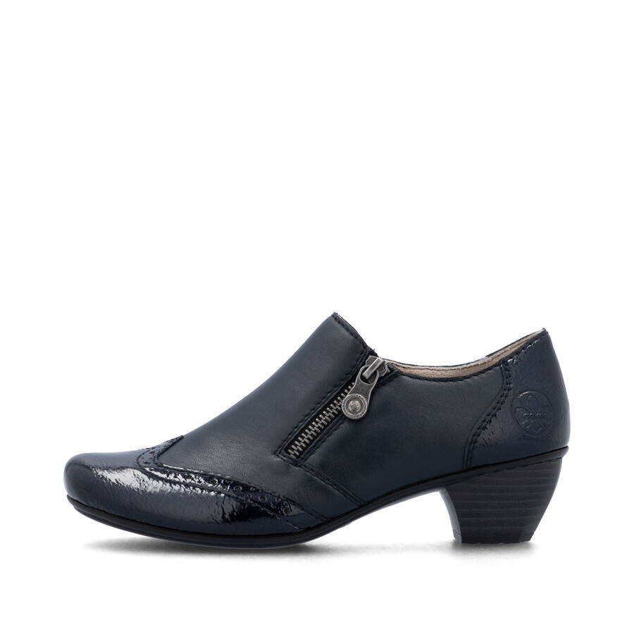scarpe con cerniera blu da donna rieker 41757-15