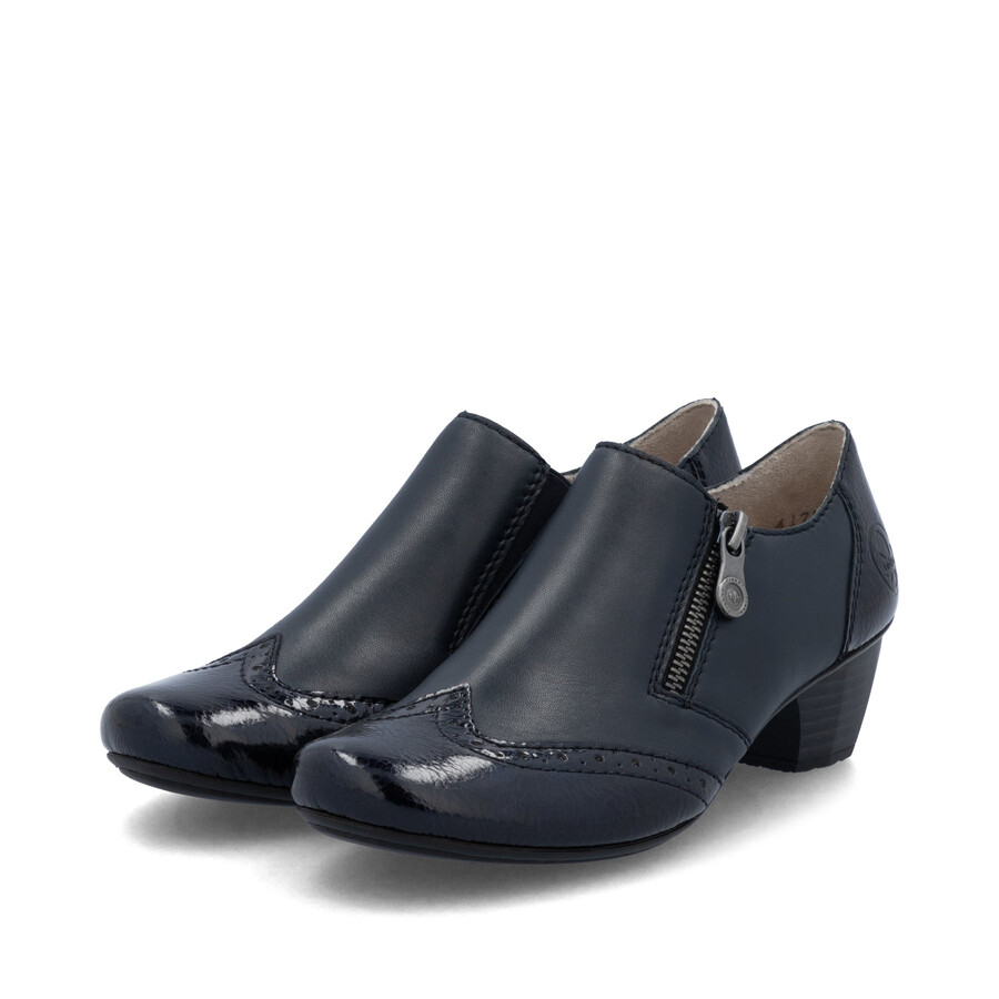 scarpe con cerniera blu da donna rieker 41757-15