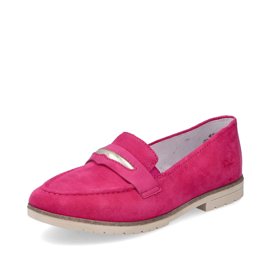 scarpe elasticizzate rosa da donna rieker 45301-31