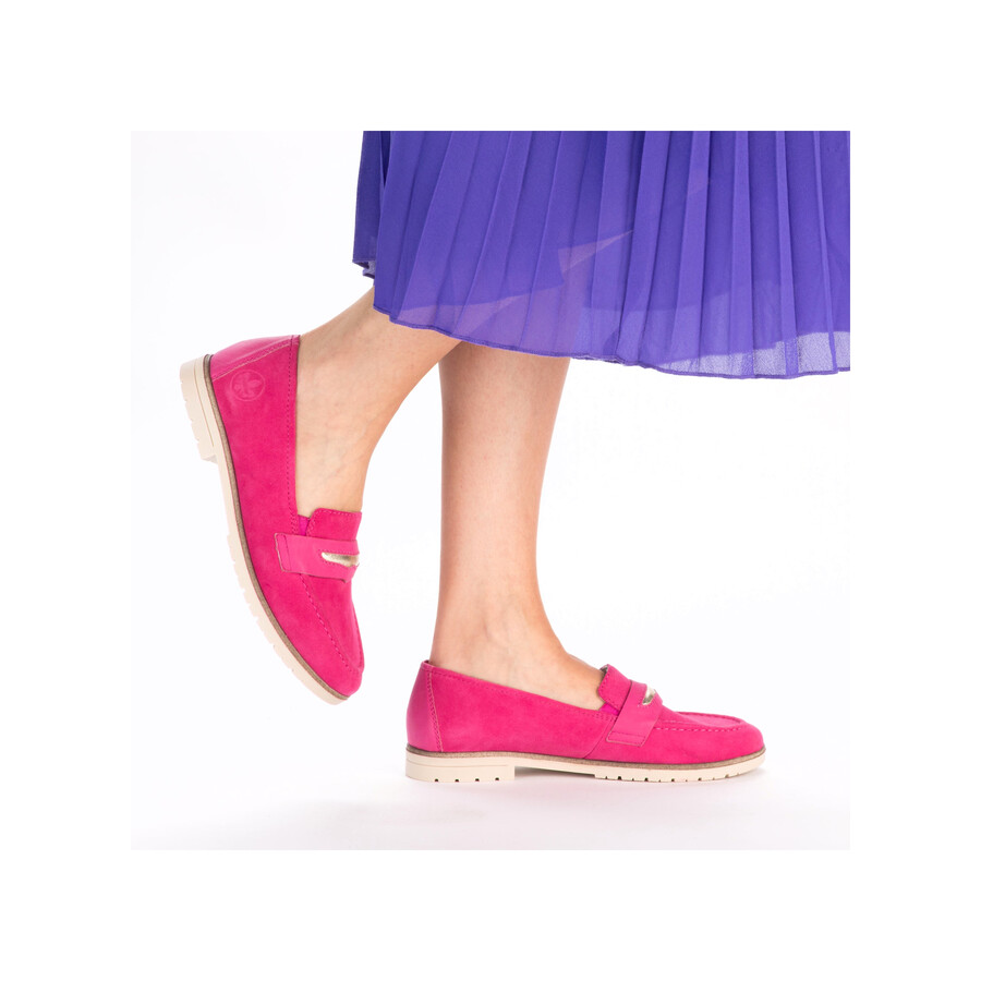 scarpe elasticizzate rosa da donna rieker 45301-31