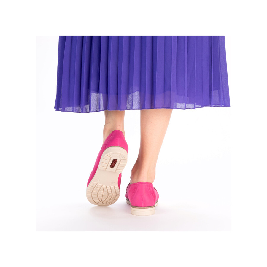scarpe elasticizzate rosa da donna rieker 45301-31