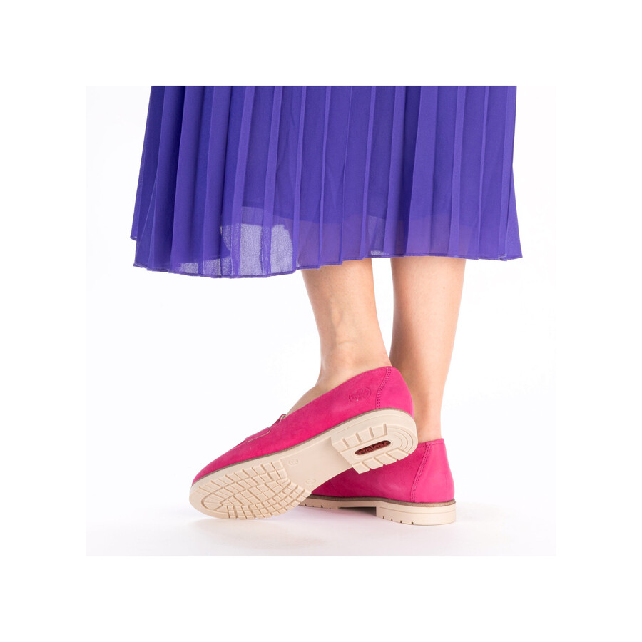 scarpe elasticizzate rosa da donna rieker 45301-31