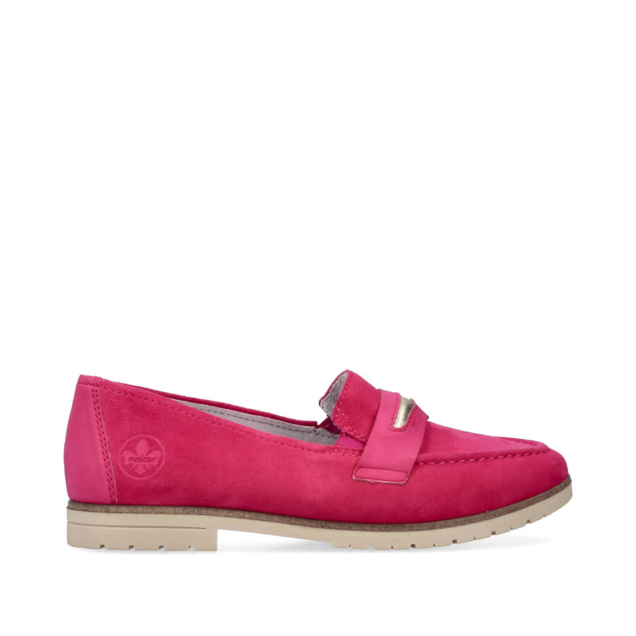 scarpe elasticizzate rosa da donna rieker 45301-31