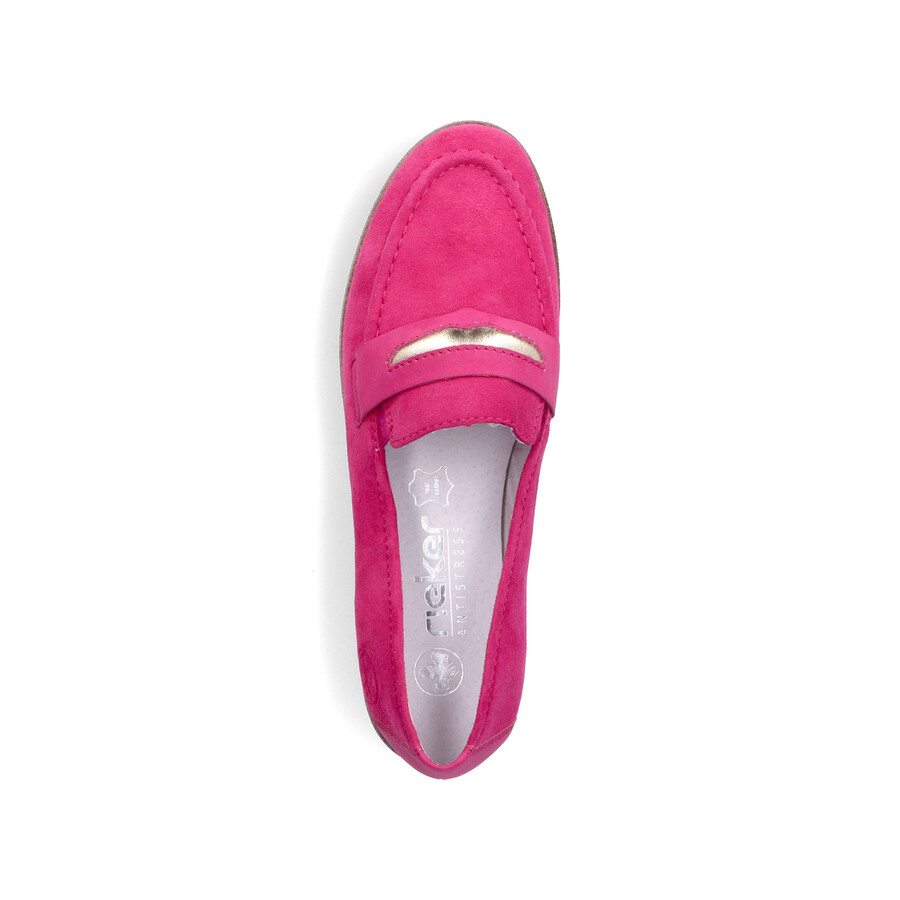 scarpe elasticizzate rosa da donna rieker 45301-31