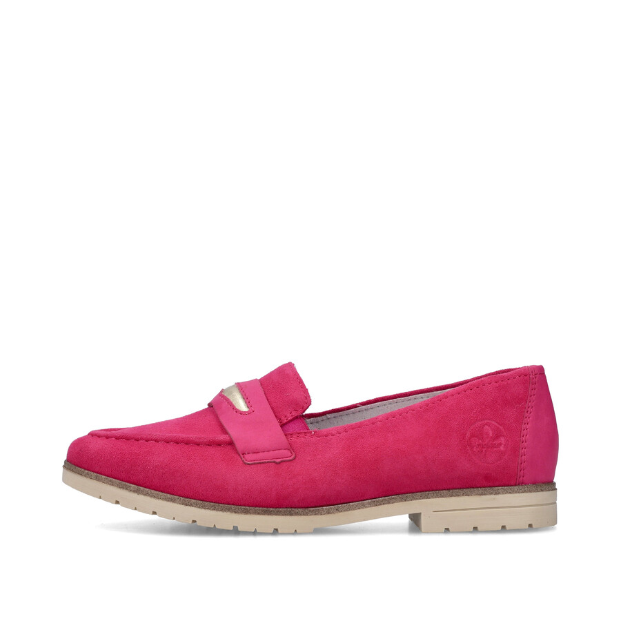 scarpe elasticizzate rosa da donna rieker 45301-31