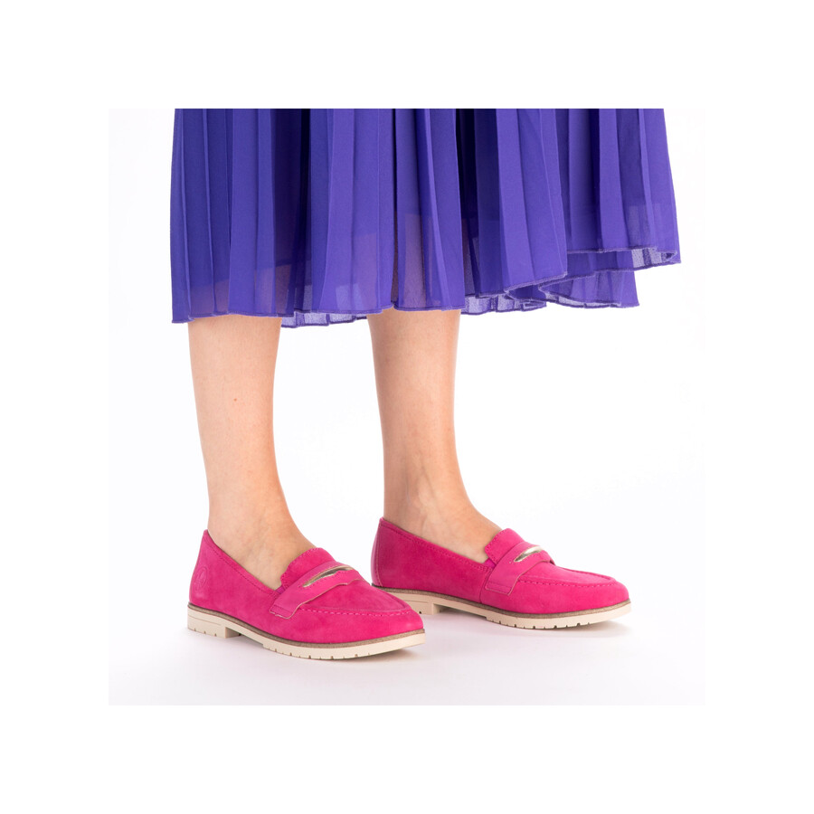 scarpe elasticizzate rosa da donna rieker 45301-31