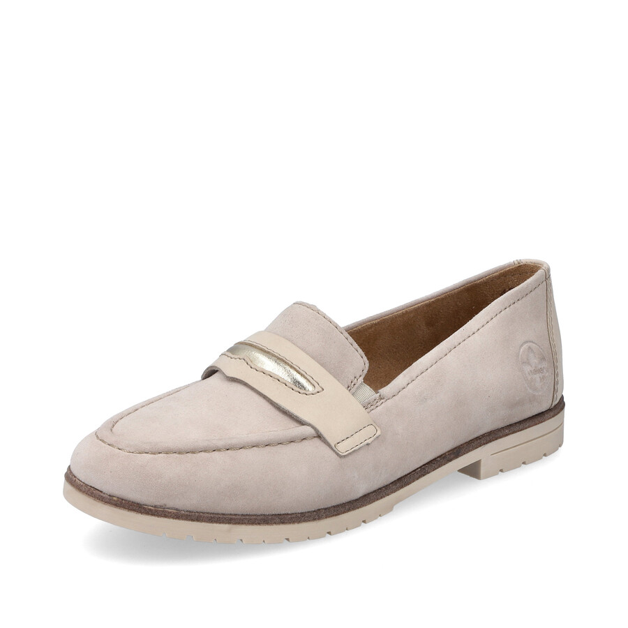 scarpe elasticizzate beige da donna rieker 45301-60