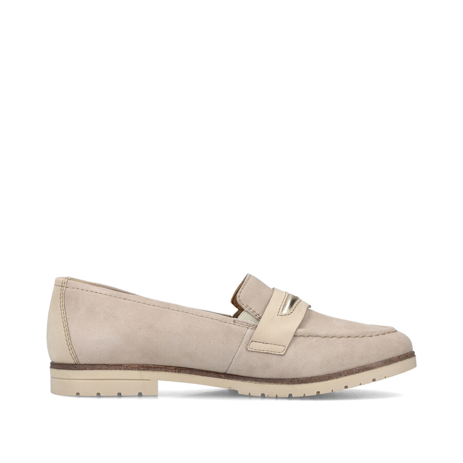 scarpe elasticizzate beige da donna rieker 45301-60