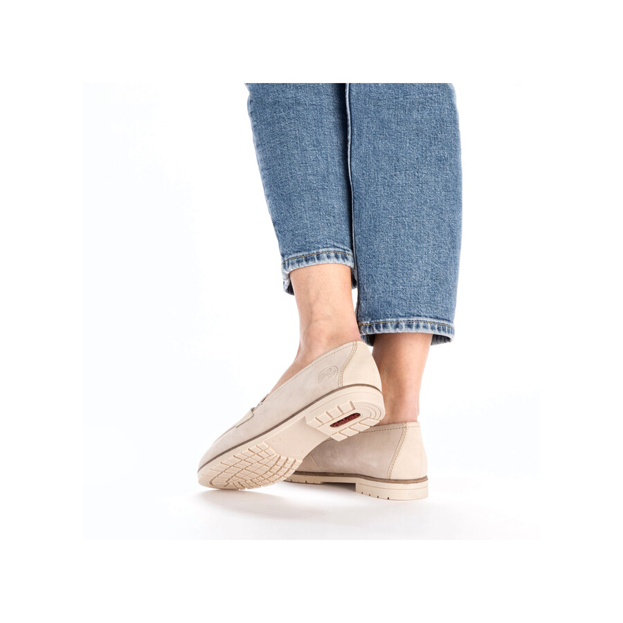 scarpe elasticizzate beige da donna rieker 45301-60