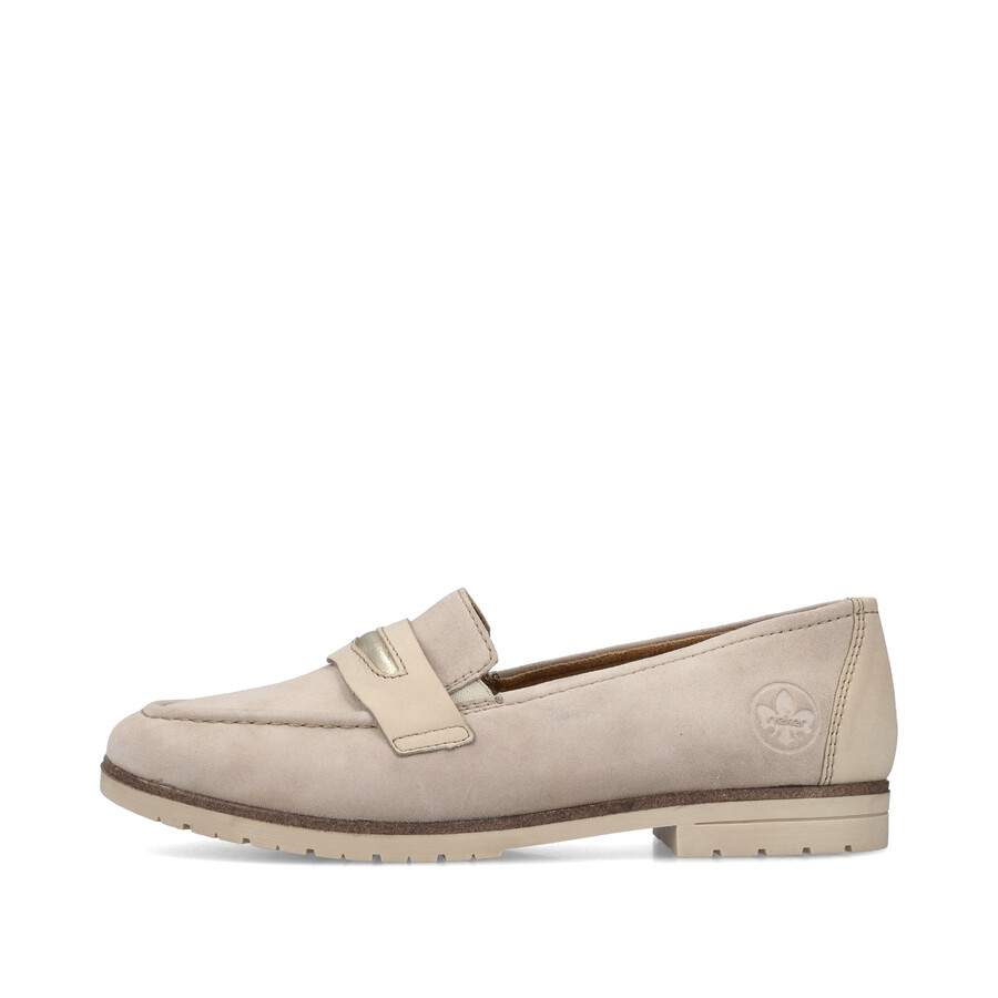 scarpe elasticizzate beige da donna rieker 45301-60