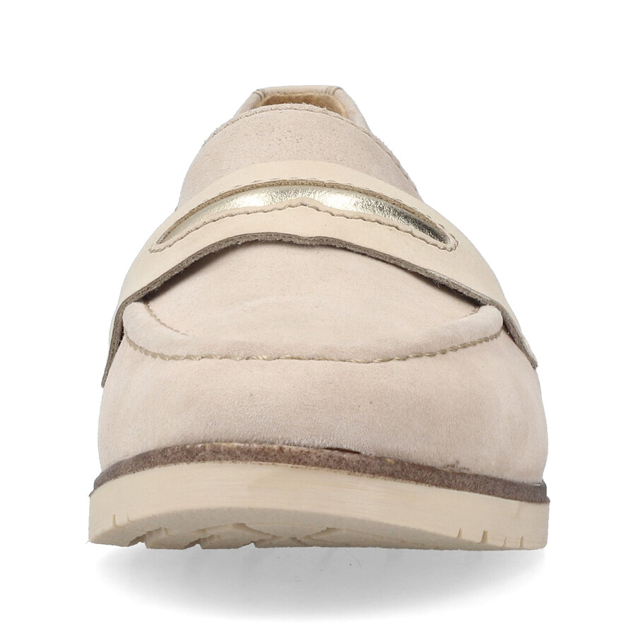 scarpe elasticizzate beige da donna rieker 45301-60