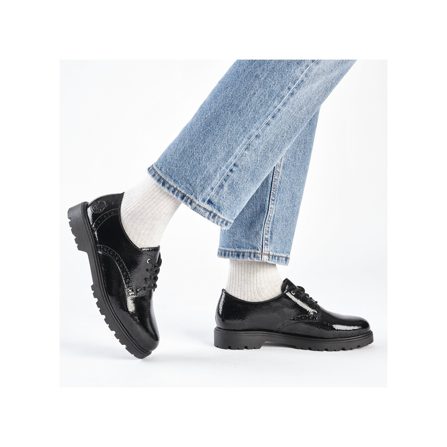 scarpe elasticizzate nere da donna rieker 45502-00