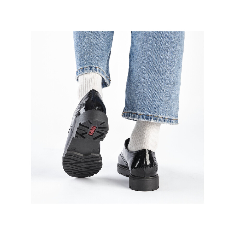 scarpe elasticizzate nere da donna rieker 45502-00