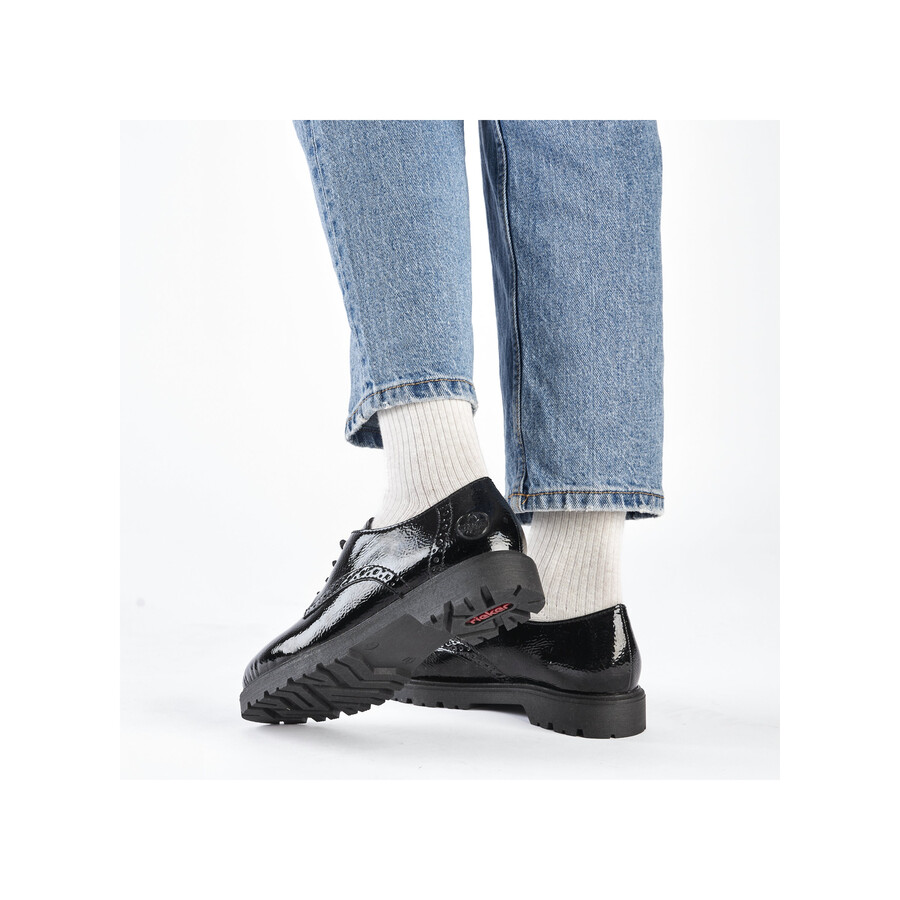 scarpe elasticizzate nere da donna rieker 45502-00