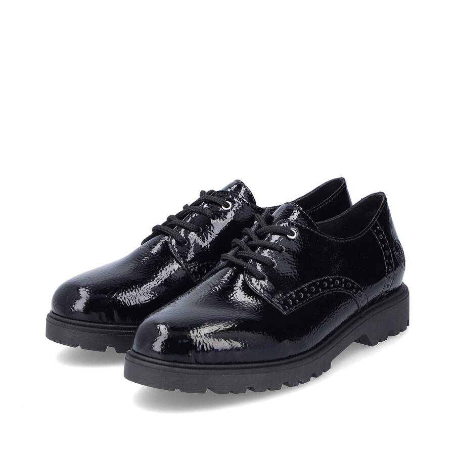 scarpe elasticizzate nere da donna rieker 45502-00