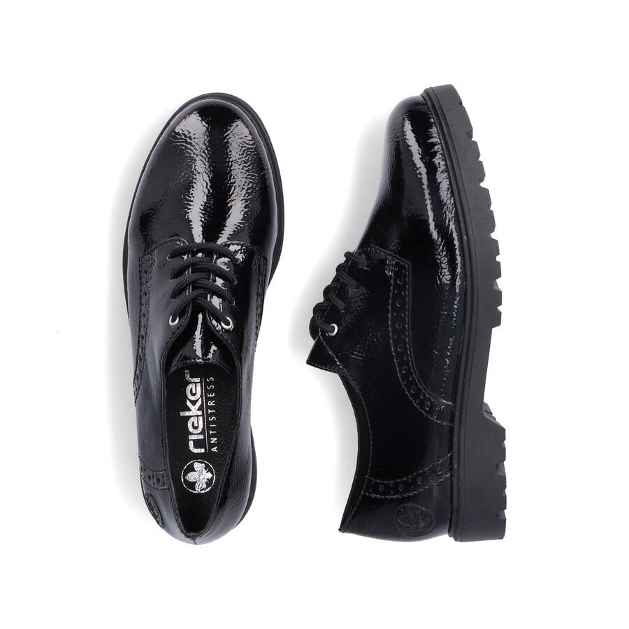 scarpe elasticizzate nere da donna rieker 45502-00