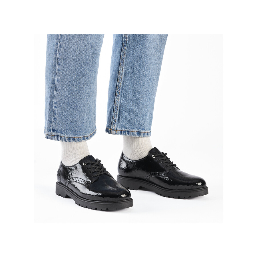 scarpe elasticizzate nere da donna rieker 45502-00