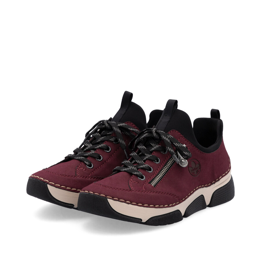 scarpe elasticizzate rosse da donna rieker 45973-36
