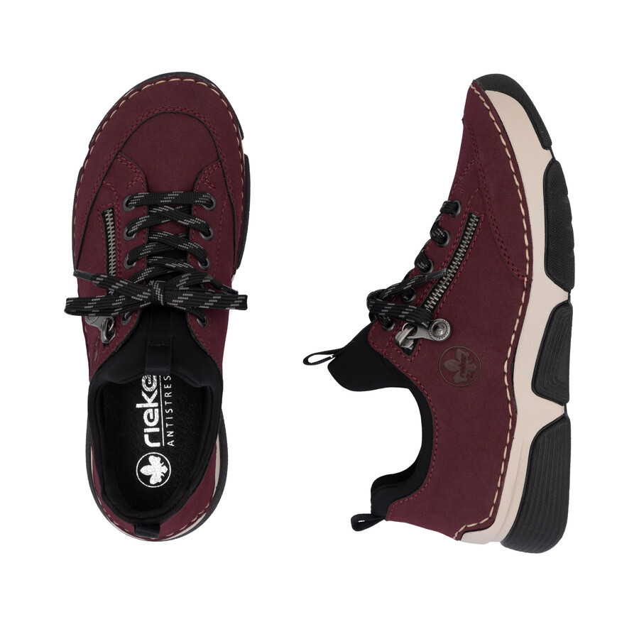 scarpe elasticizzate rosse da donna rieker 45973-36