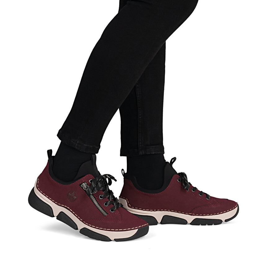 scarpe elasticizzate rosse da donna rieker 45973-36