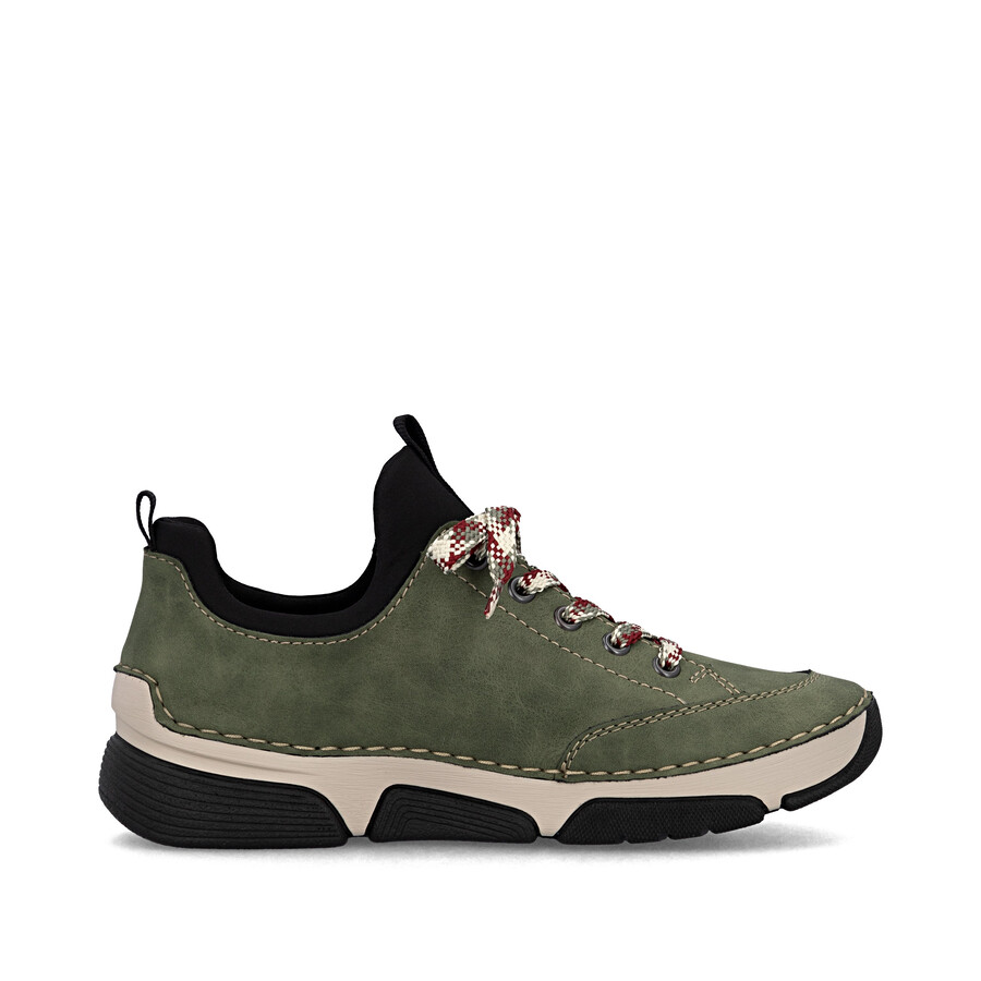 scarpe elasticizzate verdi da donna rieker 45973-54
