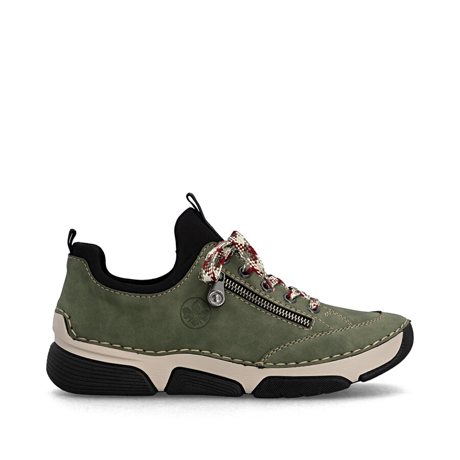 scarpe elasticizzate verdi da donna rieker 45973-54