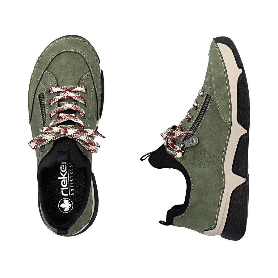 scarpe elasticizzate verdi da donna rieker 45973-54