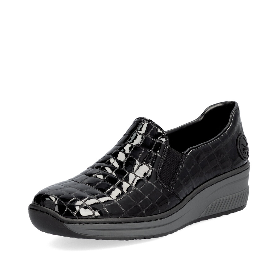 scarpe elasticizzate nere da donna rieker 48752-00