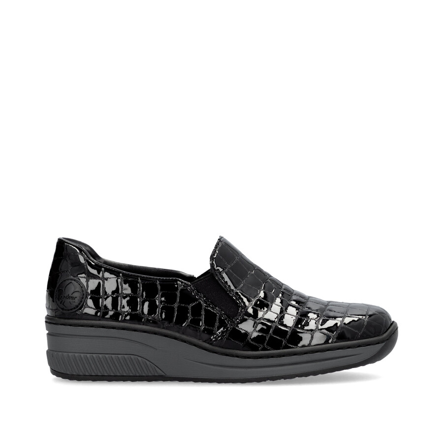 scarpe elasticizzate nere da donna rieker 48752-00