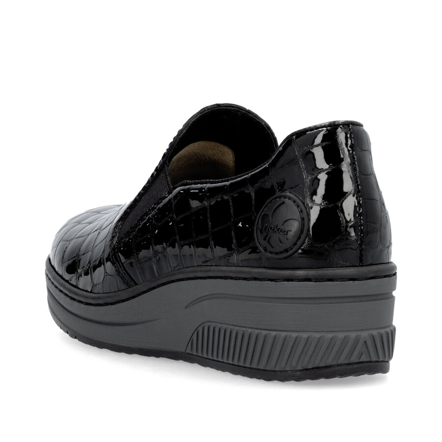 scarpe elasticizzate nere da donna rieker 48752-00